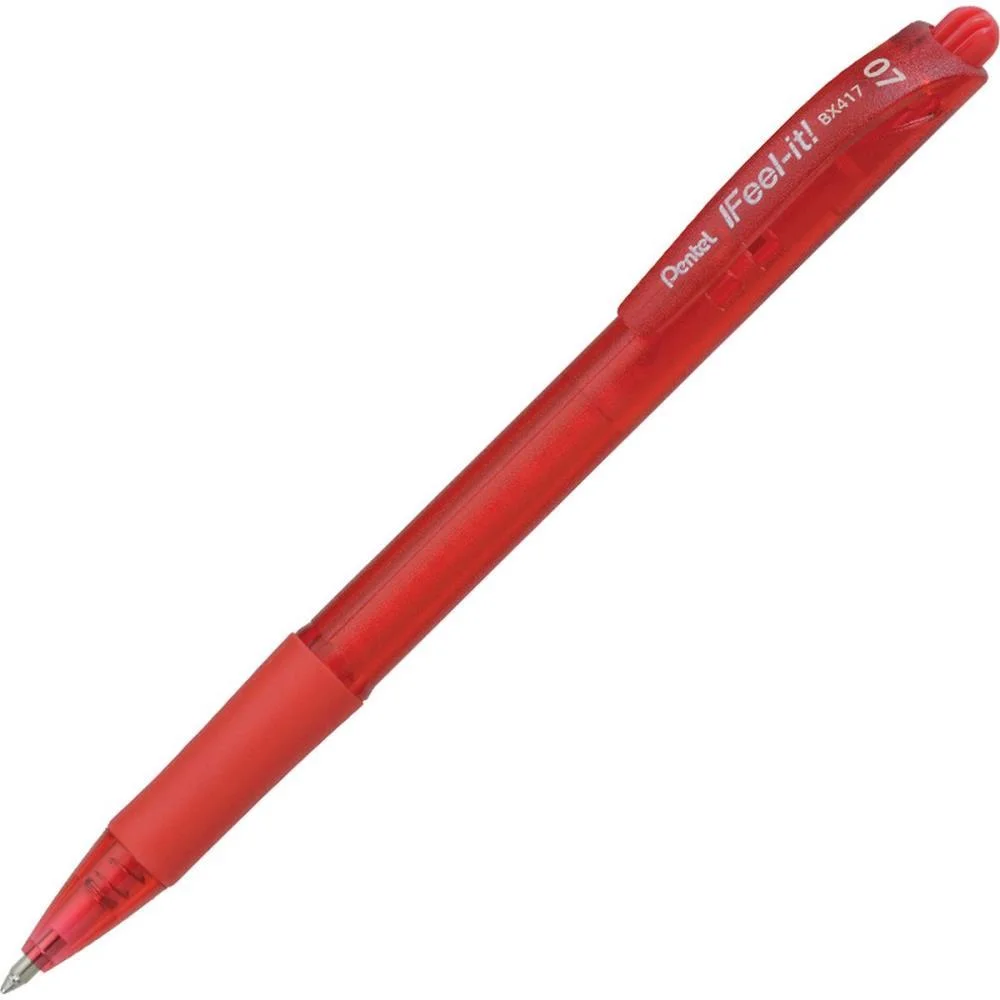 Caneta Esferografica Feel It 0,7Mm Vermelha Pentel (Cx.c/12) - imagem 3