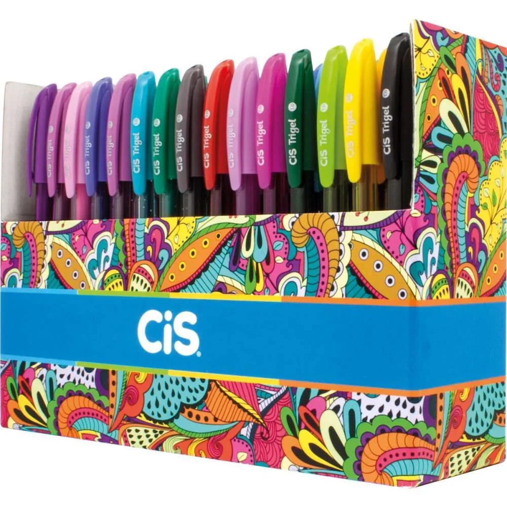 Caneta Gel Cis Trigel 60 Cores Sertic C/ 60 Unidades - imagem 4