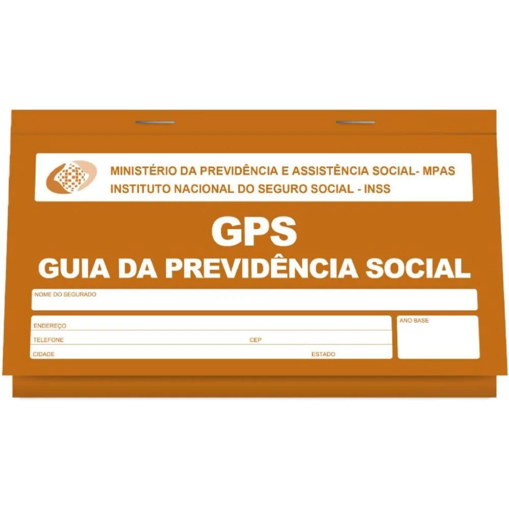 Impresso Previdencia Social Carne Gps 12X2 Vias 180X110Mm Pauta Branca (Pct.c/10) - imagem 3