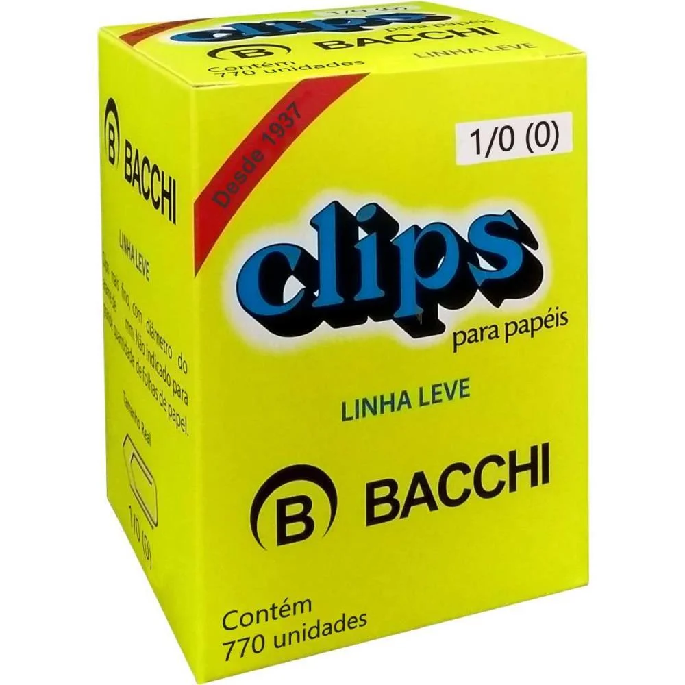 Clipe Galvanizado Aco 1/0 Linha Leve C/770 Unid. Bacchi (Caixa) - imagem 2