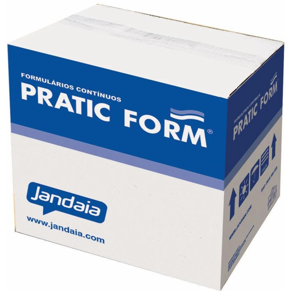 Formulario Continuo Branco 3 Vias 80 Colunas 56G. Jandaia (Cx/1000) - imagem 4