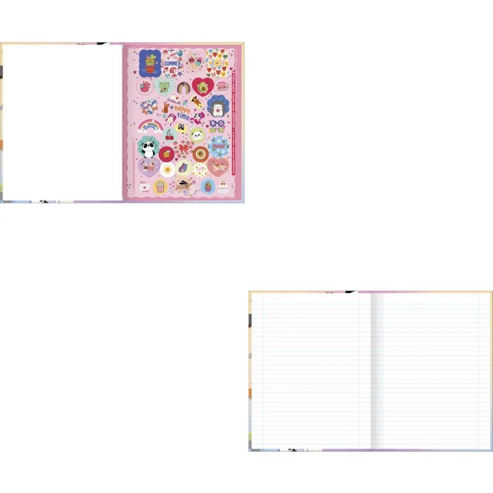 Caderno Brochurao Capa Dura Hug Me 80Fls. Tilibra (Pct.c/05) - imagem 3