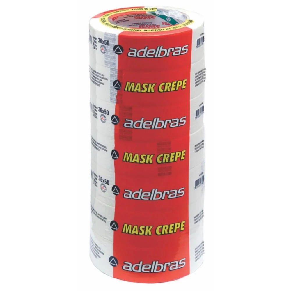 Fita Crepe 710 Mask Crepe 36Mmx50M Adelbras (Pct.c/07) - imagem 2