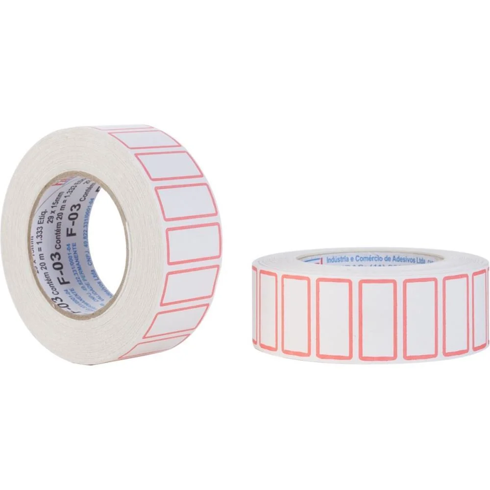 Etiqueta Para Preco F-03 29X15Mm 1333 Etiquetas Fitacrel (Rolo) - imagem 2