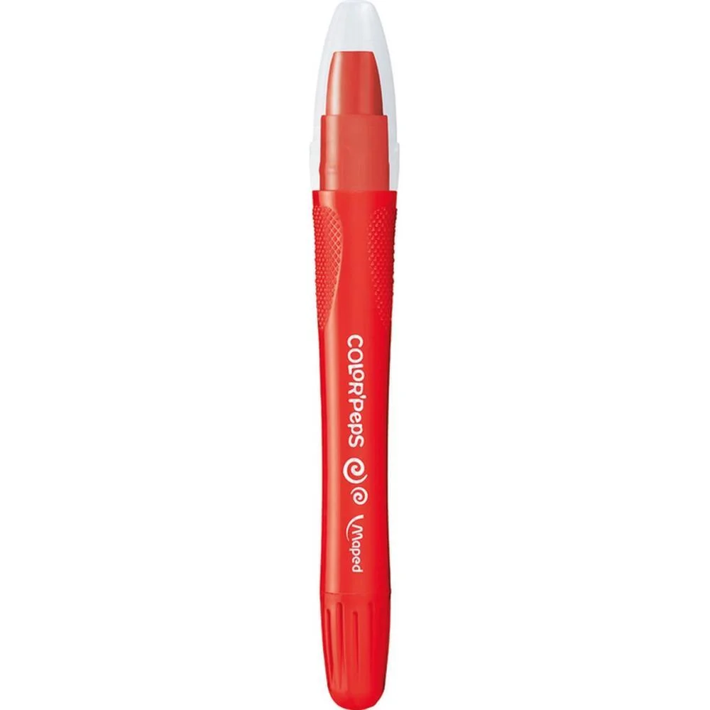 Giz De Cera Fino Gel Retratil Color Peps 6 Cor. Maped (Maleta) - imagem 3
