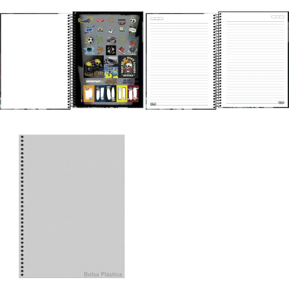 Caderno 01X1 Capa Dura Do It! 80Fls. Tilibra (Pct.c/04) - imagem 3