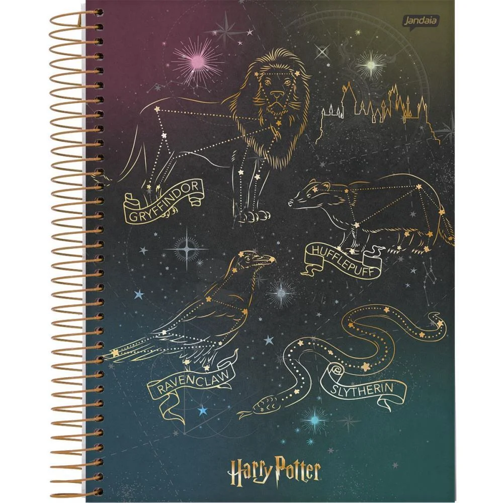 Caderno 10X1 Cp.dura Colegial Harry Potter 160Fls. I.a Jandaia (Pct.c/05) - imagem 6