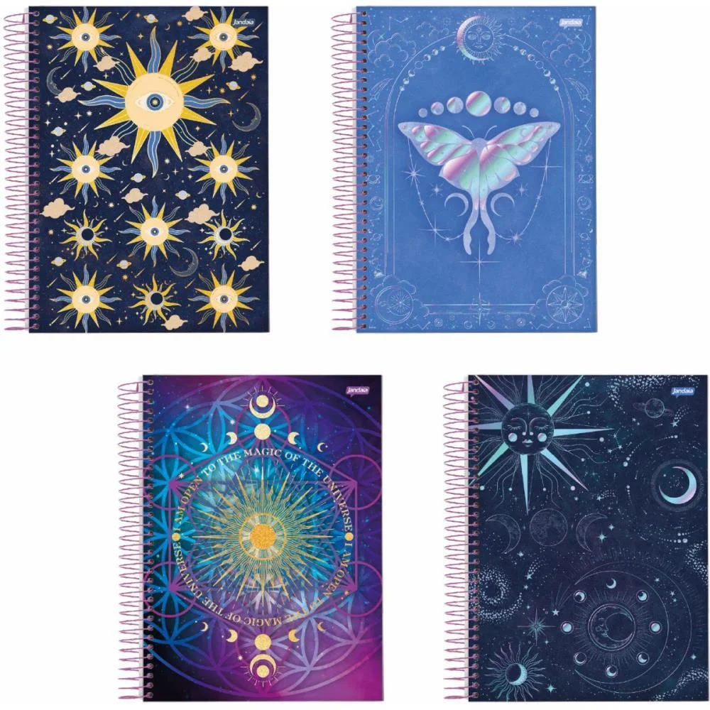 Caderno 10X1 Capa Dura Mystic 160Fls. I.a Jandaia (Pct.c/04) - imagem 14