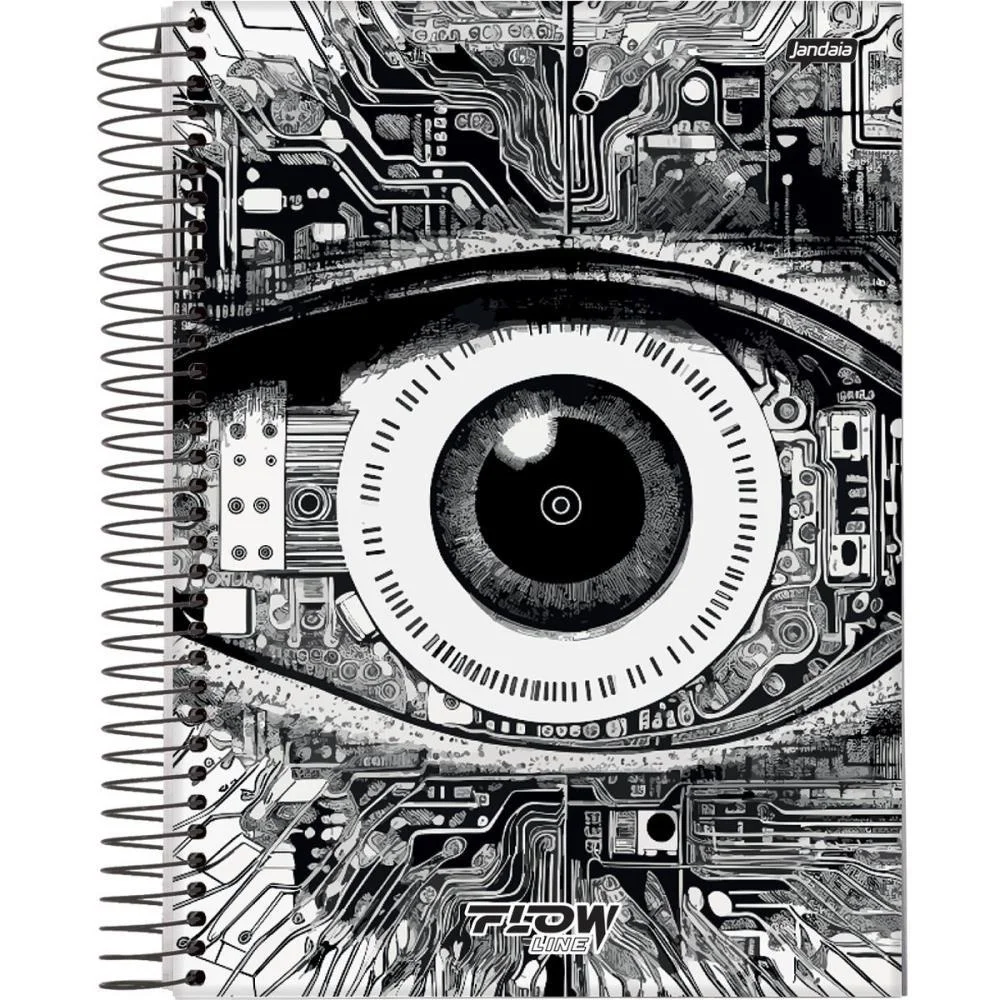 Caderno 10X1 Capa Dura Flow 160Fls. Jandaia (Pct.c/04) - imagem 3