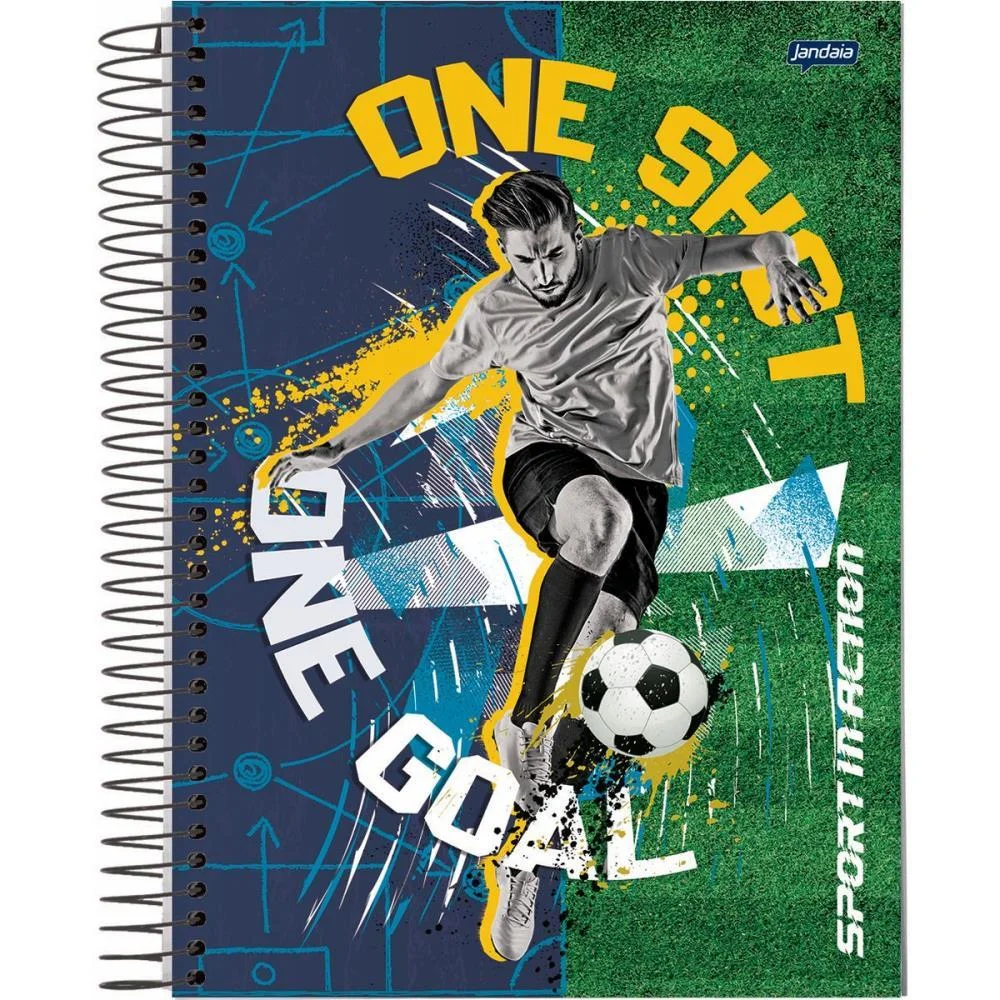 Caderno 01X1 Capa Dura Sport 80Fls. Jandaia (Pct.c/04) - imagem 5