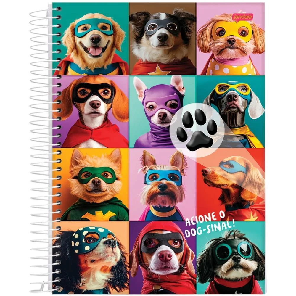 Caderno 01X1 Capa Dura Pets Love 80Fls. Jandaia (Pct.c/04) - imagem 6