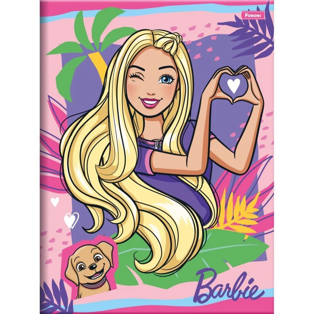 Caderno Brochurao Capa Dura Barbie 80F Foroni (Pct.c/05) - imagem 2