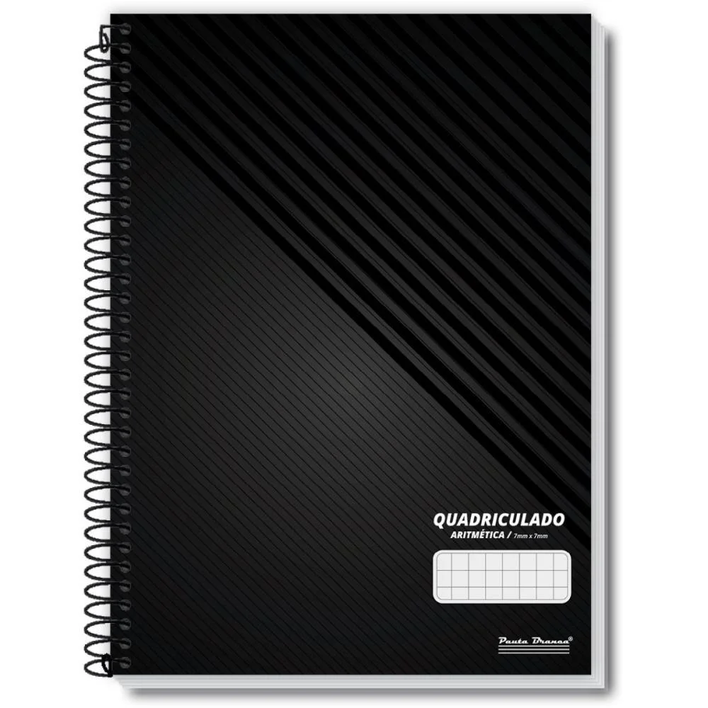 Caderno Quadriculado Univers. 7X7Mm 80F Espiral Office Cd Pauta Branca (Pct.c/05) - imagem 2