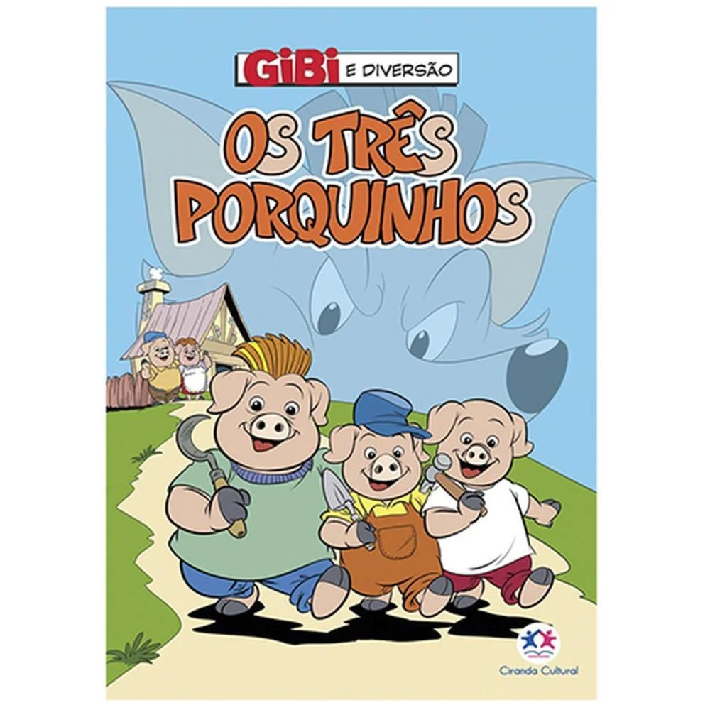 Gibi Os Tres Porquinhos 16P 20X14Cm Magic Kids (Unidade) - imagem 3