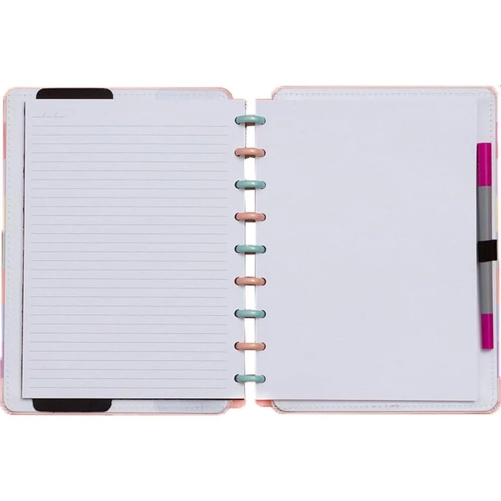 Caderno Inteligente Medio Arco-Iris Pastel 80Fls 190X255 Caderno Inteligente (Unidade) - imagem 3