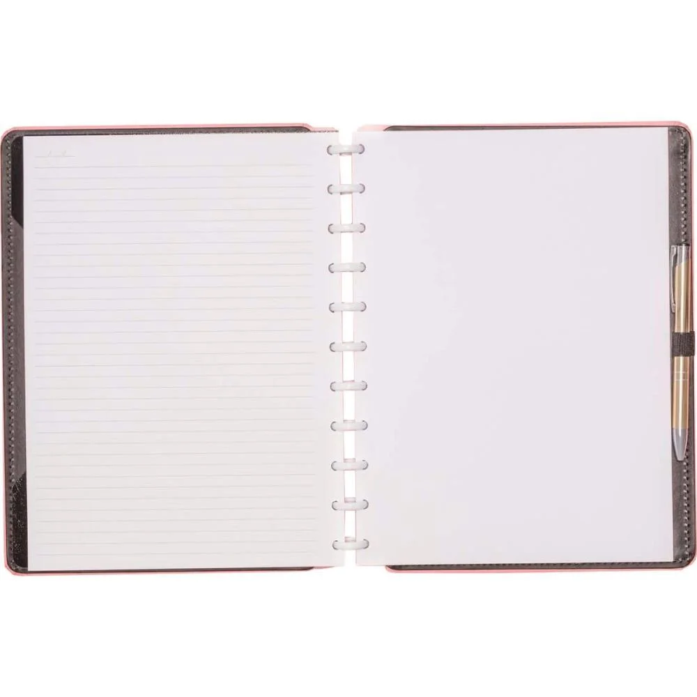 Caderno Inteligente Grande Rose Pastel 80Fls 215X280Mm Caderno Inteligente (Unidade) - imagem 3