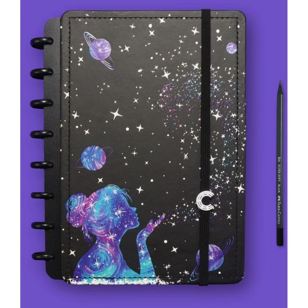 Caderno Inteligente Grande Poeira Das Estrelas 80Fls Caderno Inteligente (Unidade) - imagem 4