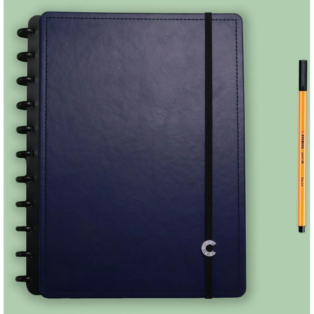 Caderno Inteligente Grande Dark Blue 80Fls 215X280Mm Caderno Inteligente (Unidade) - imagem 3