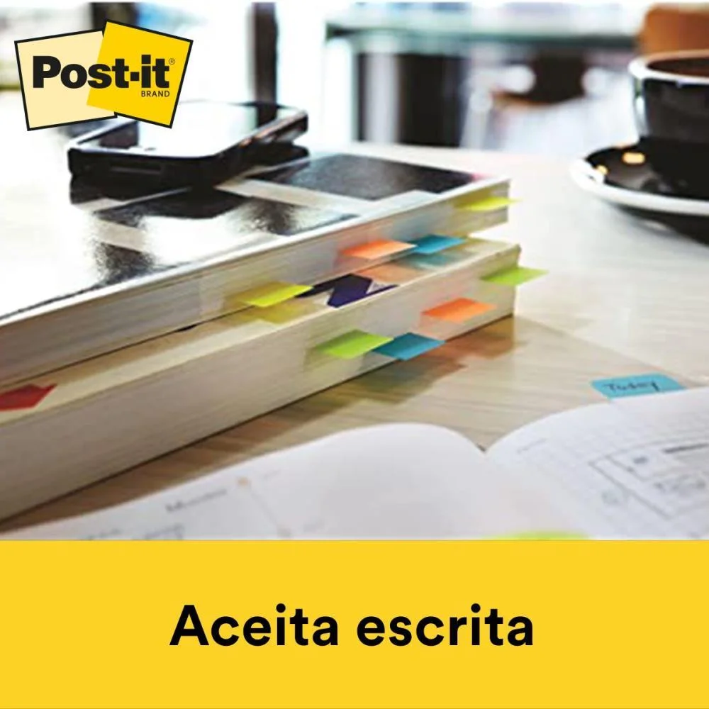 Bloco Marcador Pagina Adesivo Flags 4 Cores 50Fls 3M - imagem 5