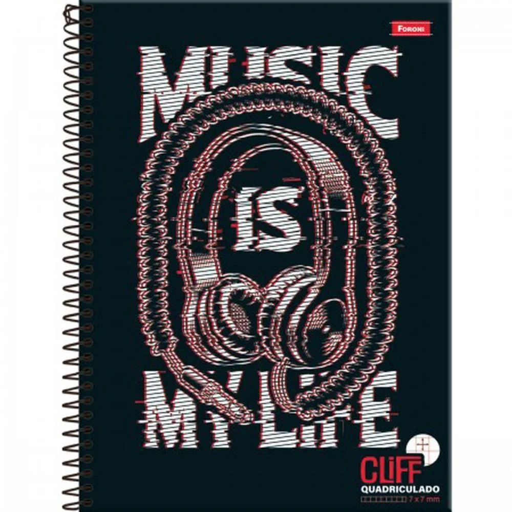 Caderno 01X1 Capa Dura Cliff Masculino 80Fls. Foroni (Pct.c/04) - imagem 4