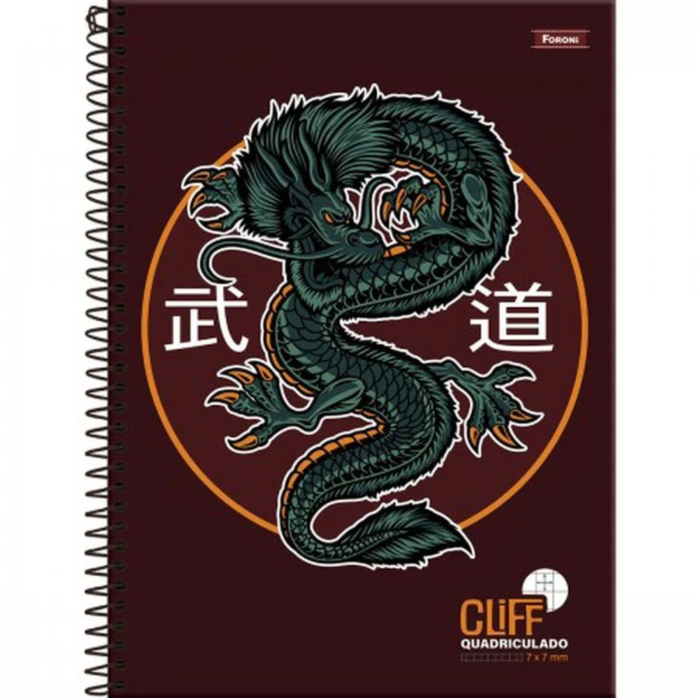 Caderno 01X1 Capa Dura Cliff Masculino 80Fls. Foroni (Pct.c/04) - imagem 6