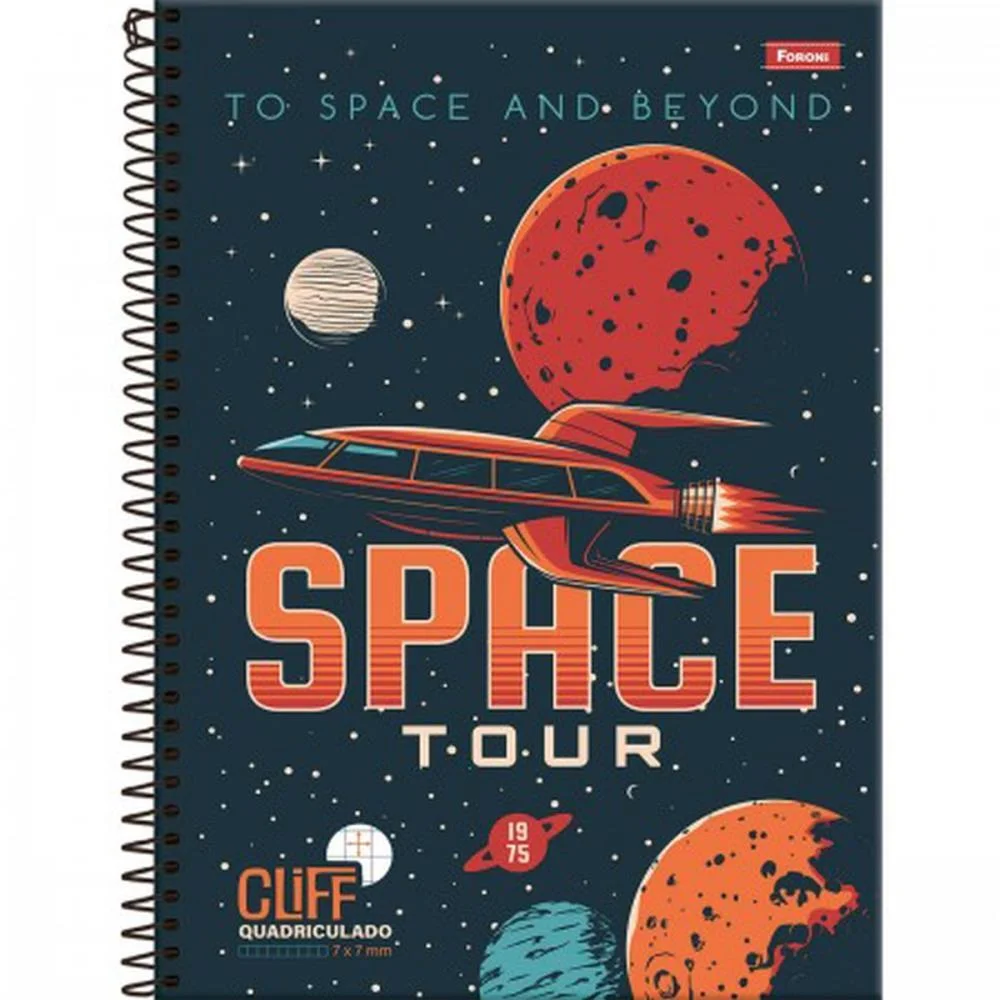 Caderno 10X1 Capa Dura Cliff Masculino 160Fls. Foroni (Pct.c/04) - imagem 4