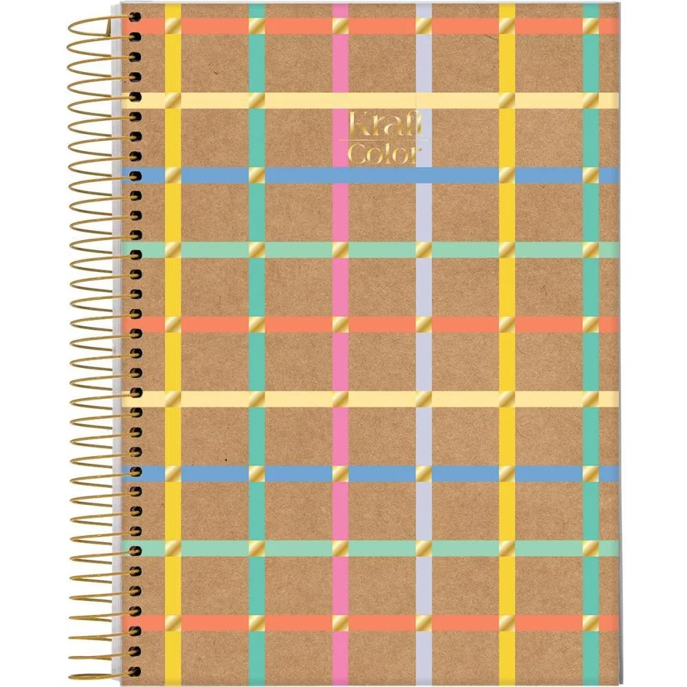 Caderno 10X1 Capa Dura Kraft Color 160Fls. I.a Jandaia (Pct.c/04) - imagem 4