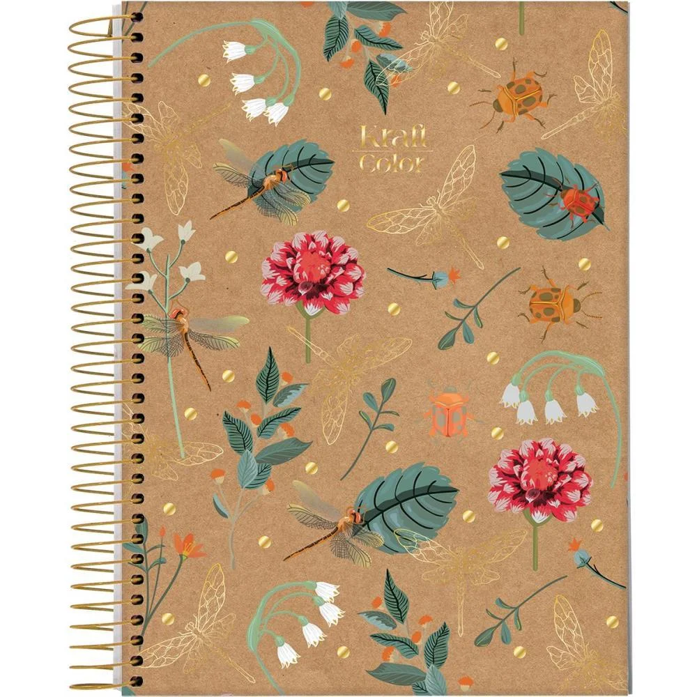 Caderno 10X1 Capa Dura Kraft Color 160Fls. I.a Jandaia (Pct.c/04) - imagem 6