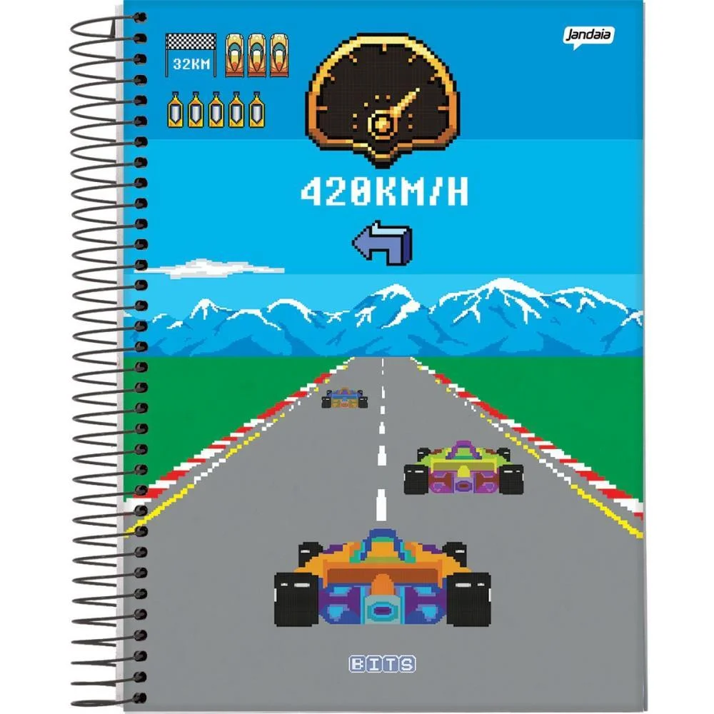 Caderno 10X1 Capa Dura Bits 160Fls. I.a Jandaia (Pct.c/04) - imagem 5