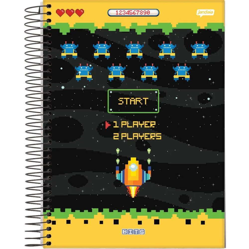 Caderno 10X1 Capa Dura Bits 160Fls. I.a Jandaia (Pct.c/04) - imagem 6