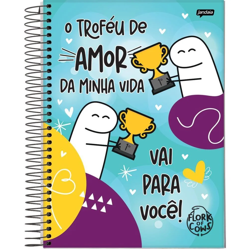 Caderno 01X1 Capa Dura Flork 80Fls. I.a Jandaia (Pct.c/04) - imagem 6