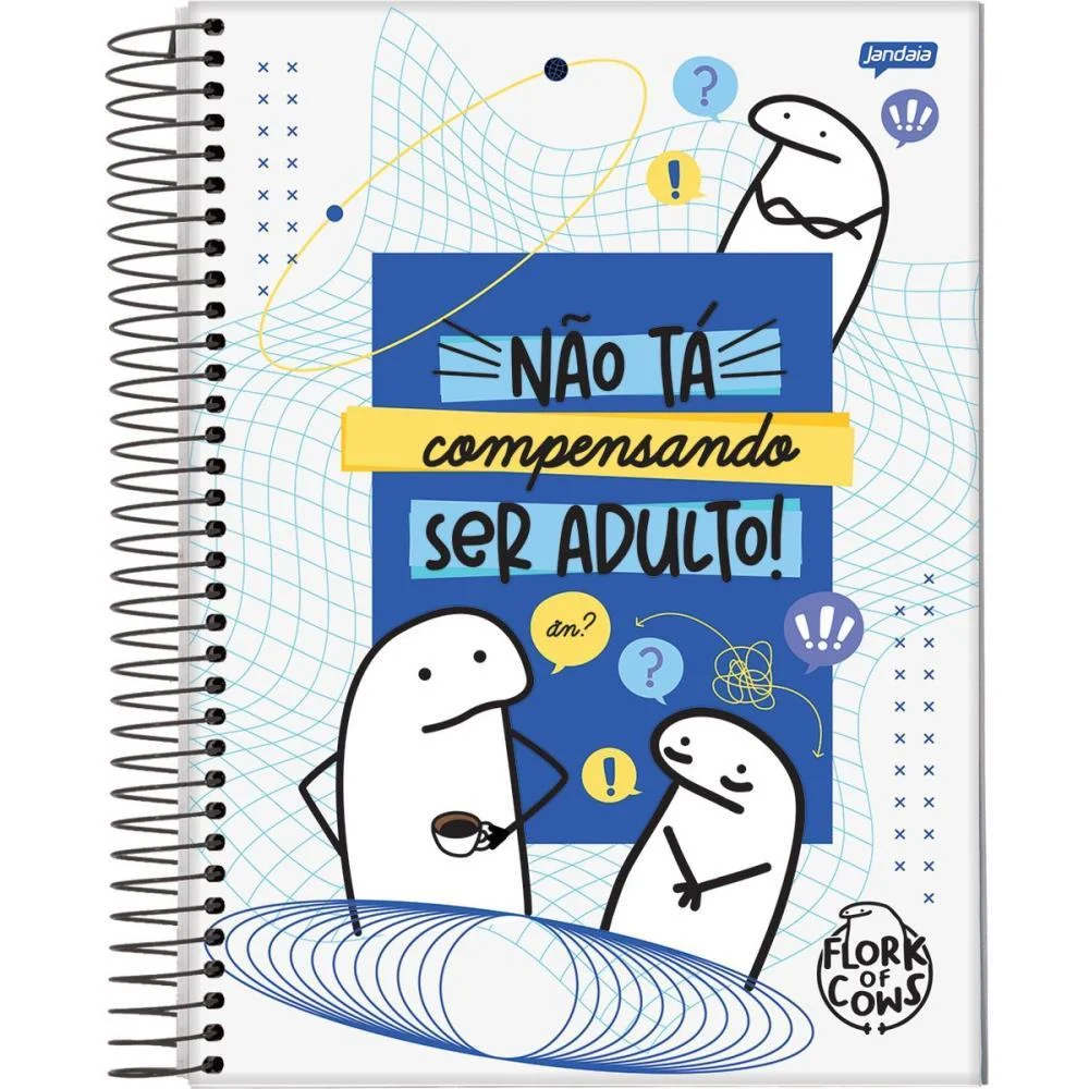 Caderno 10X1 Capa Dura Flork 160Fls. I.a Jandaia (Pct.c/04) - imagem 4