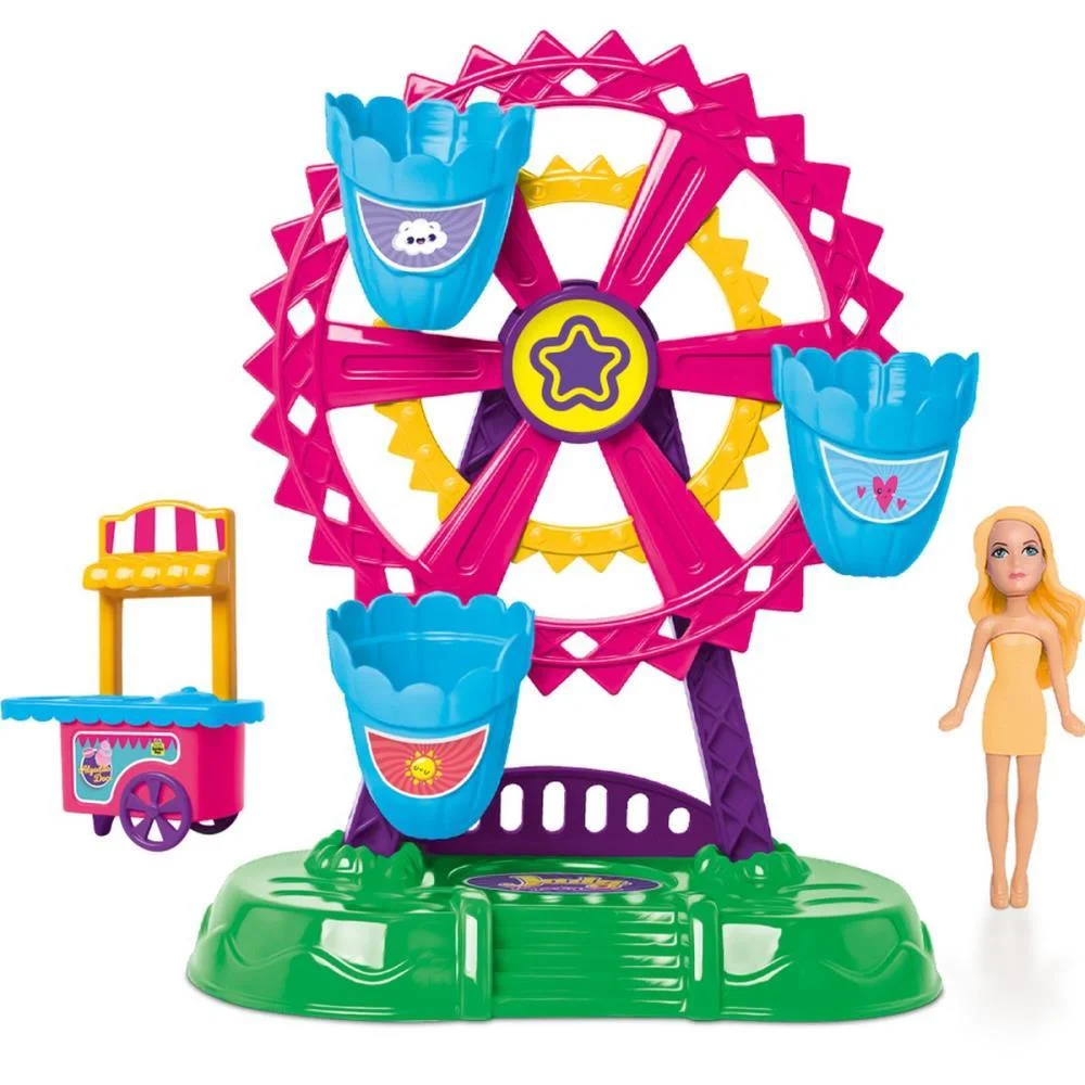 Cenario Tematico (Playset) Parque Da Judy Roda Gigante Samba Toys - imagem 5