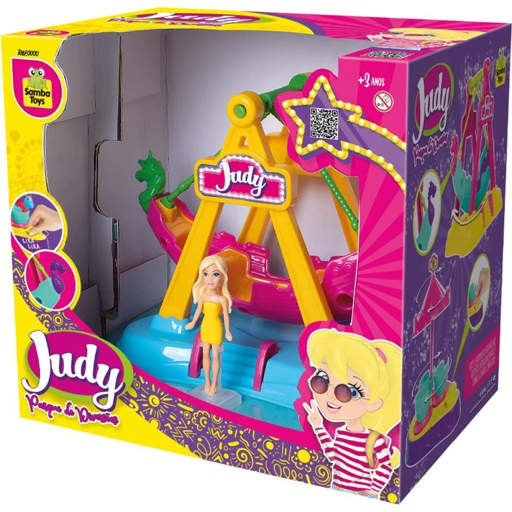 Cenario Tematico (Playset) Parque Da Judy Barco Viking Samba Toys - imagem 3