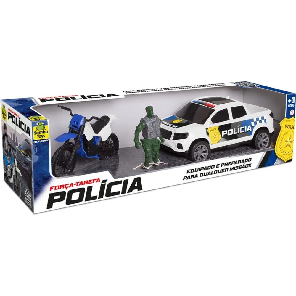 Carrinho Policia Kit Forca Tarefa Samba Toys (Unidade) - imagem 3