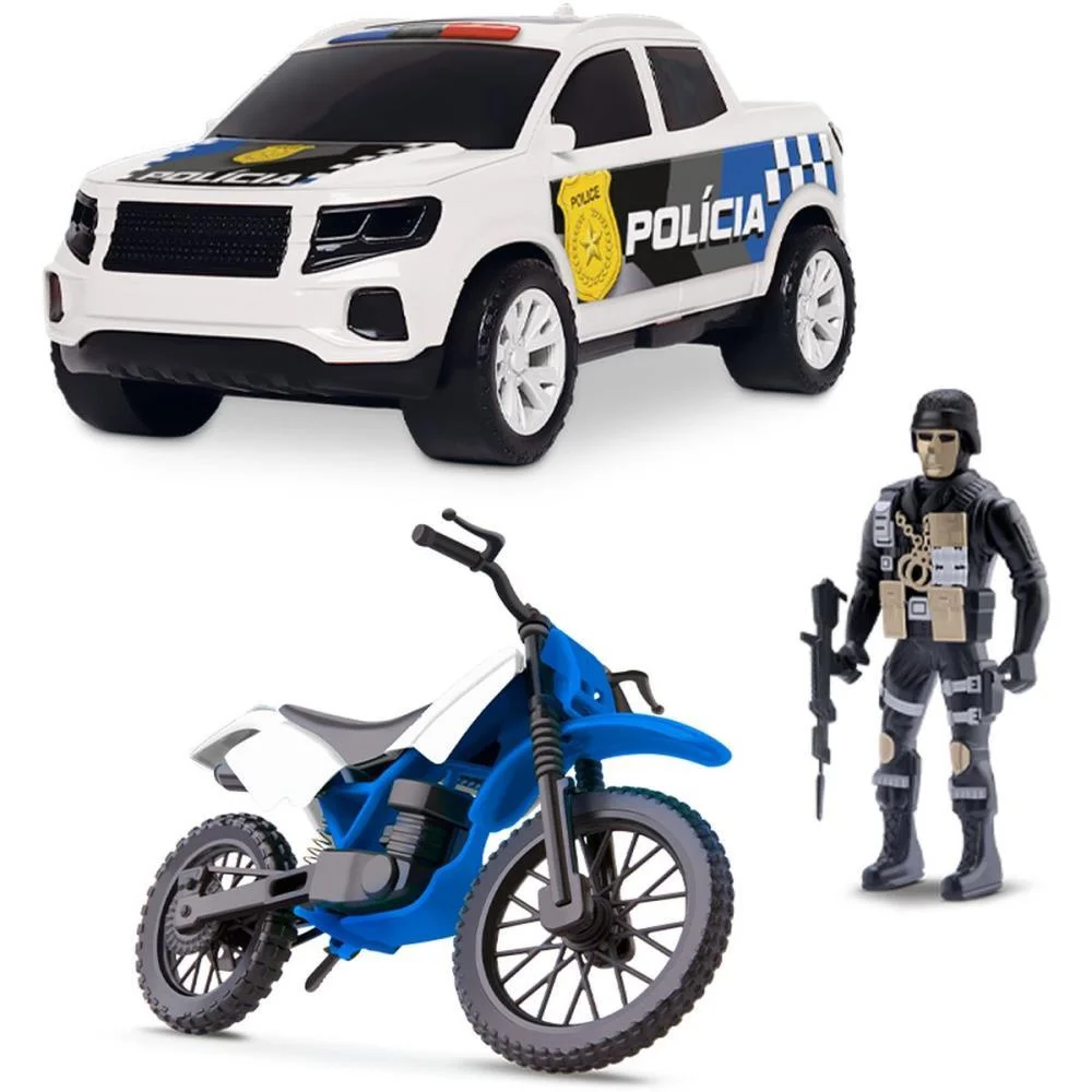 Carrinho Policia Kit Forca Tarefa Samba Toys (Unidade) - imagem 4