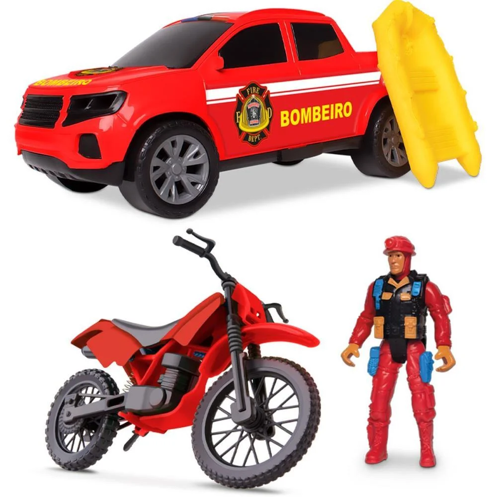 Carrinho Bombeiro Kit Resgate Samba Toys (Unidade) - imagem 4