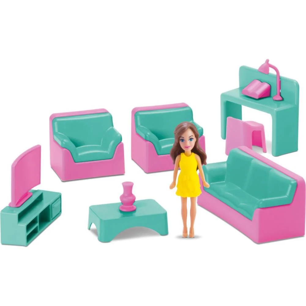 Casinha De Boneca Colecao Judy Sala C/Boneca Samba Toys (Unidade) - imagem 2