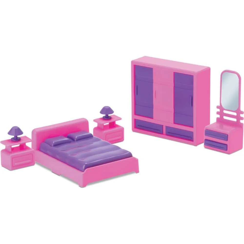 Casinha De Boneca Colecao Judy Home Quarto Samba Toys (Unidade) - imagem 2