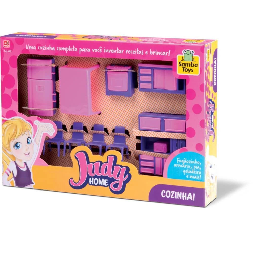 Casinha De Boneca Colecao Judy Home Cozinha Samba Toys (Unidade) - imagem 3