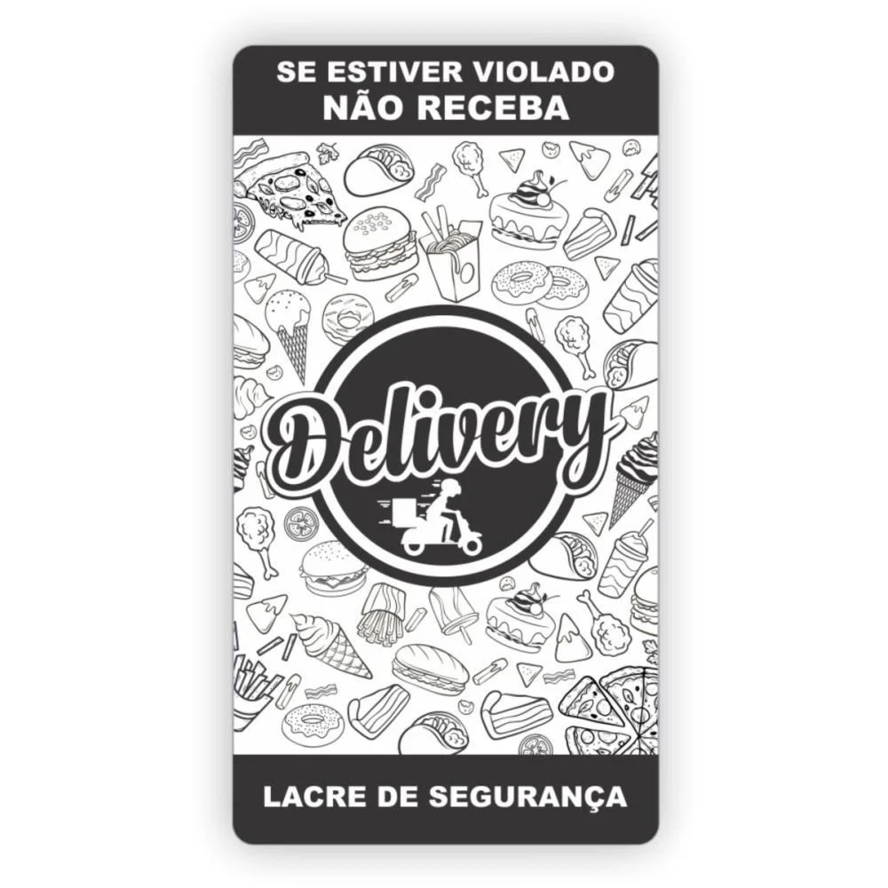 Etiqueta Adesiva Delivery Lacre Seguranc75X40Mm Grespan (Rl.c/1000) - imagem 2