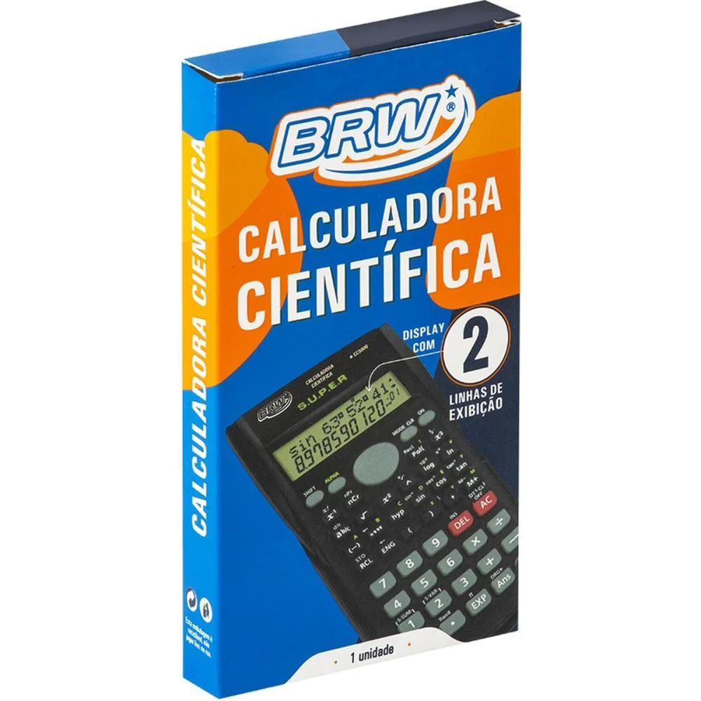 Calculadora Cientifica 240 Funcoes 12Dig.visor 2 Linh Brw (Unidade) - imagem 5