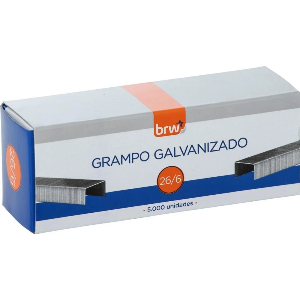 Grampeador Metal P/20Fls 26/6 11,5Cm Preto Brw (Unidade) - imagem 4