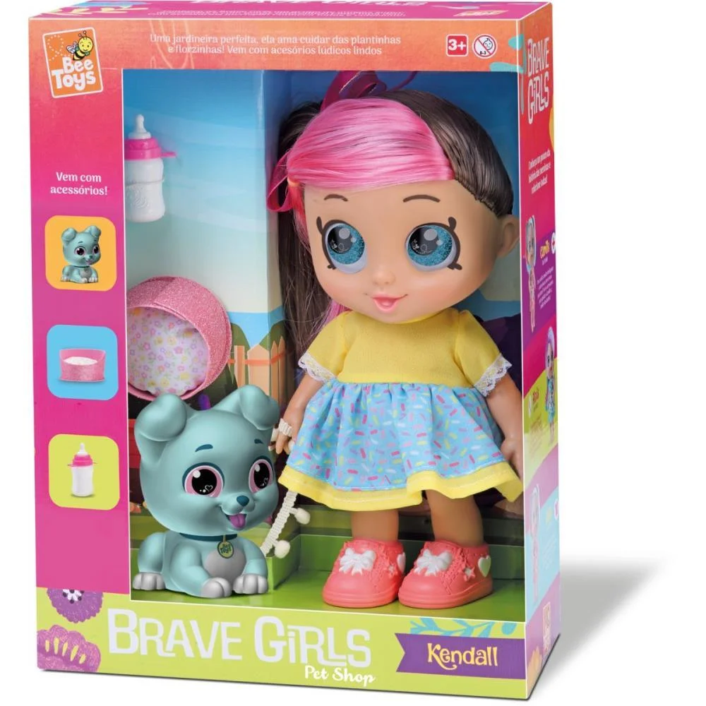 Boneca Brave Girls Kendall Pet Bee Toys (Unidade) - imagem 5
