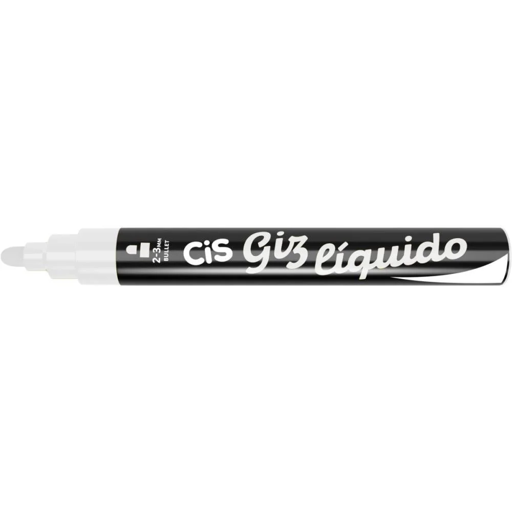Giz Liquido Cis Ponta Ogiva 5Mm Branco Sertic (Cx.c/06) - imagem 2