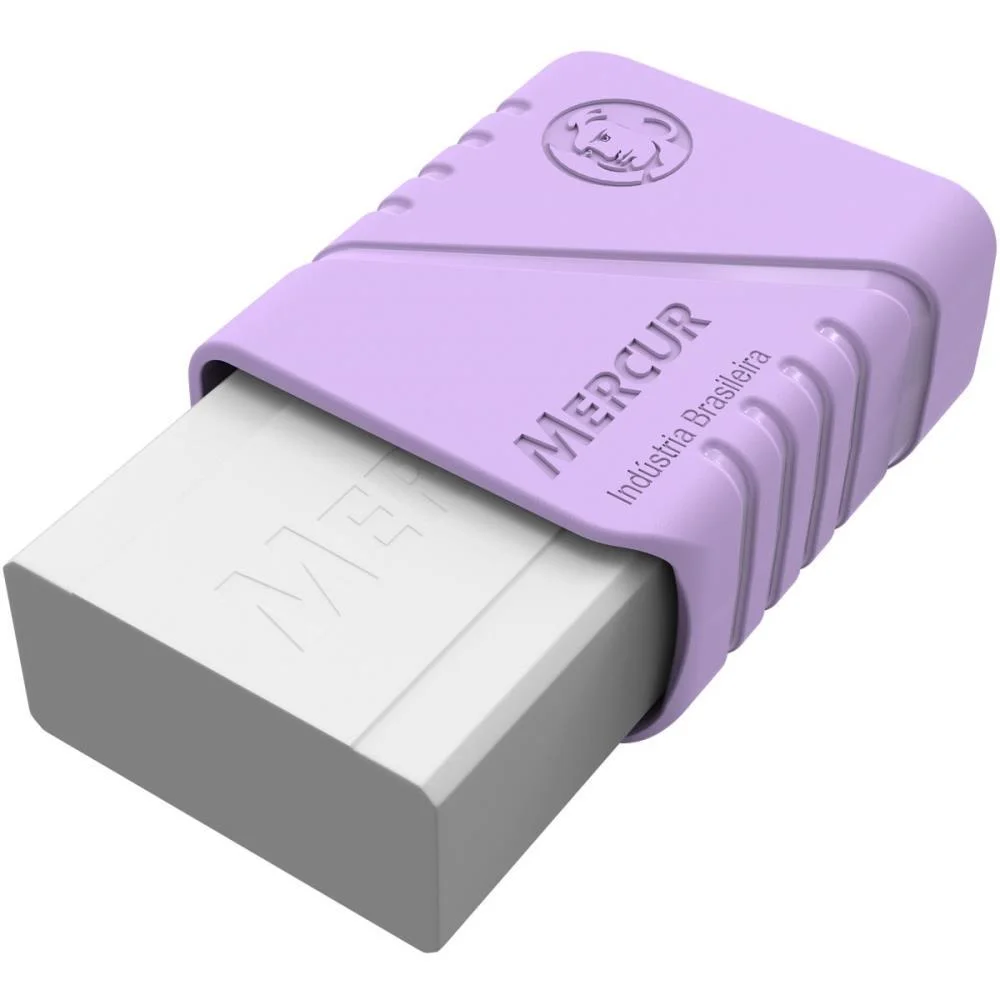 Borracha Branca Tr C/Capa Plastica Tons Pastel Mercur (Pote-24) - imagem 4