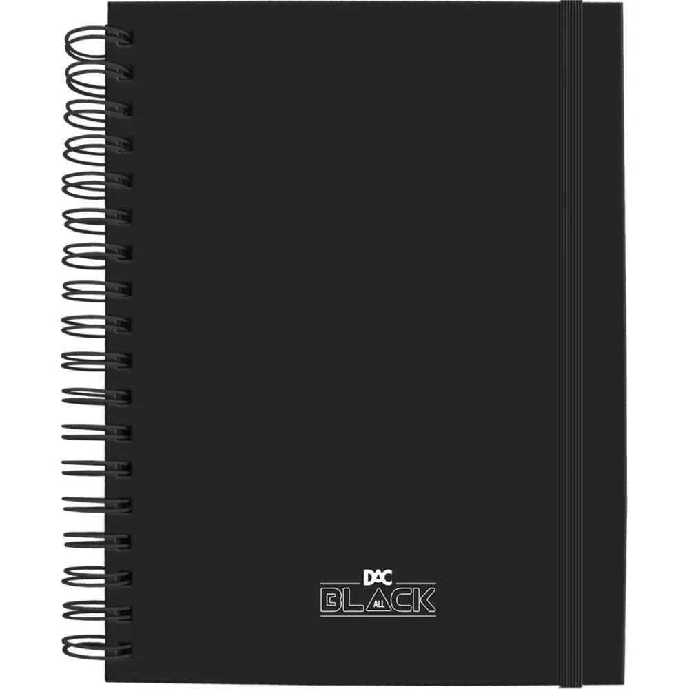 Caderno 01X1 Capa Dura All Black Smart 80F.c/Elastico Dac (Unidade) - imagem 2