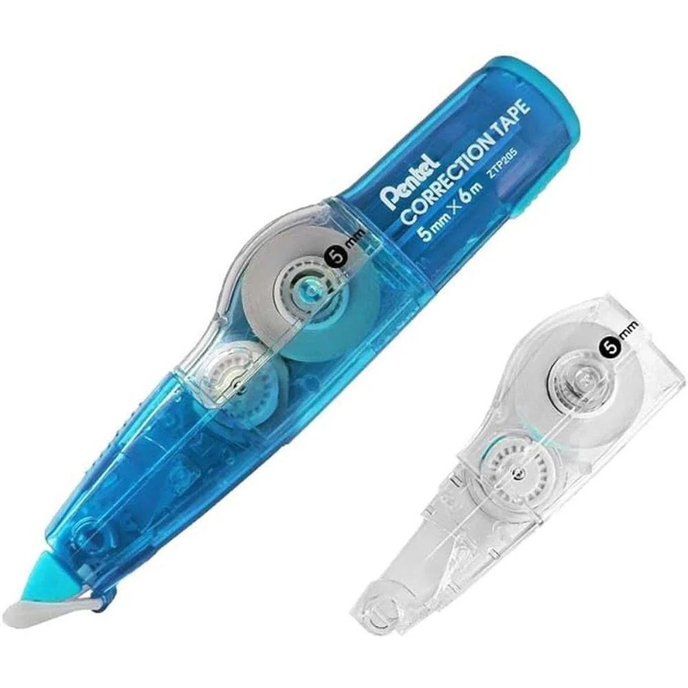 Corretivo Em Fita Corretion Tape 6M Azul C/Refil Pentel (Cx.c/12) - imagem 2