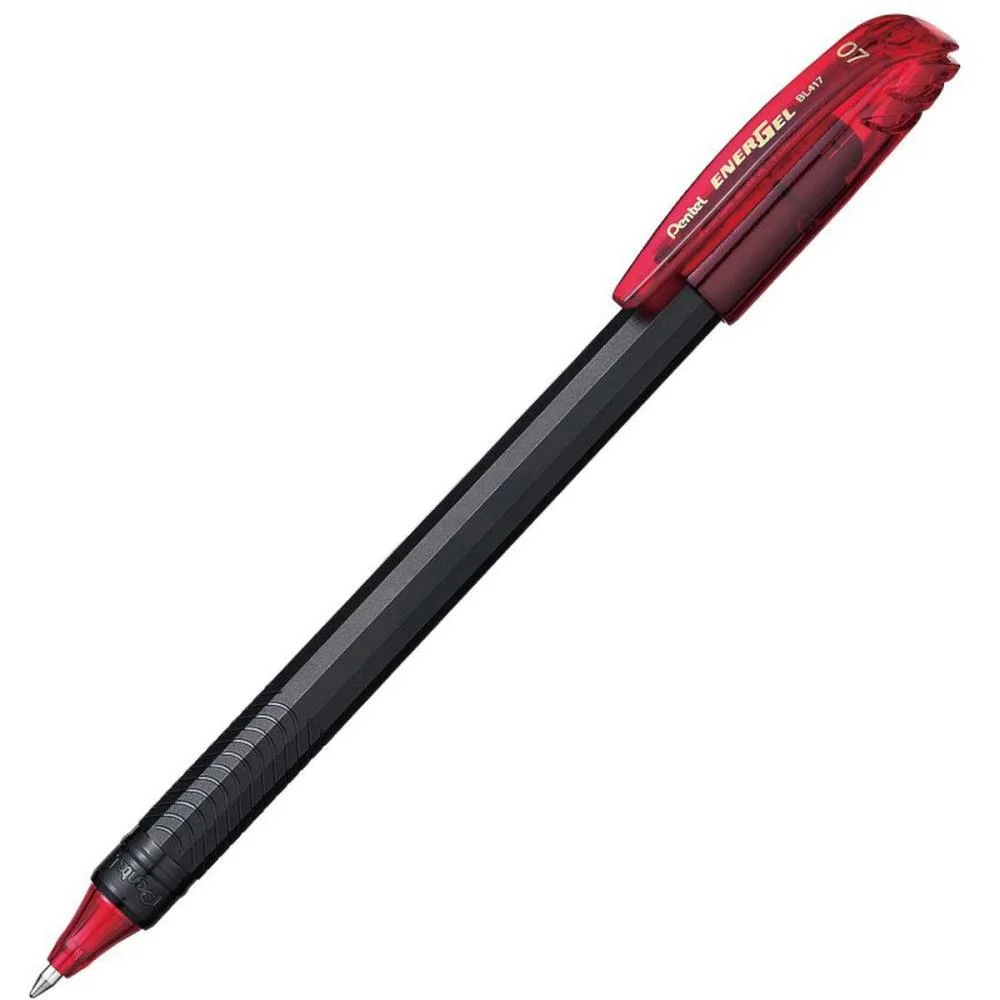 Caneta Gel Energel Makkuro 0,7 Vermelha Pentel (Cx.c/12) - imagem 3