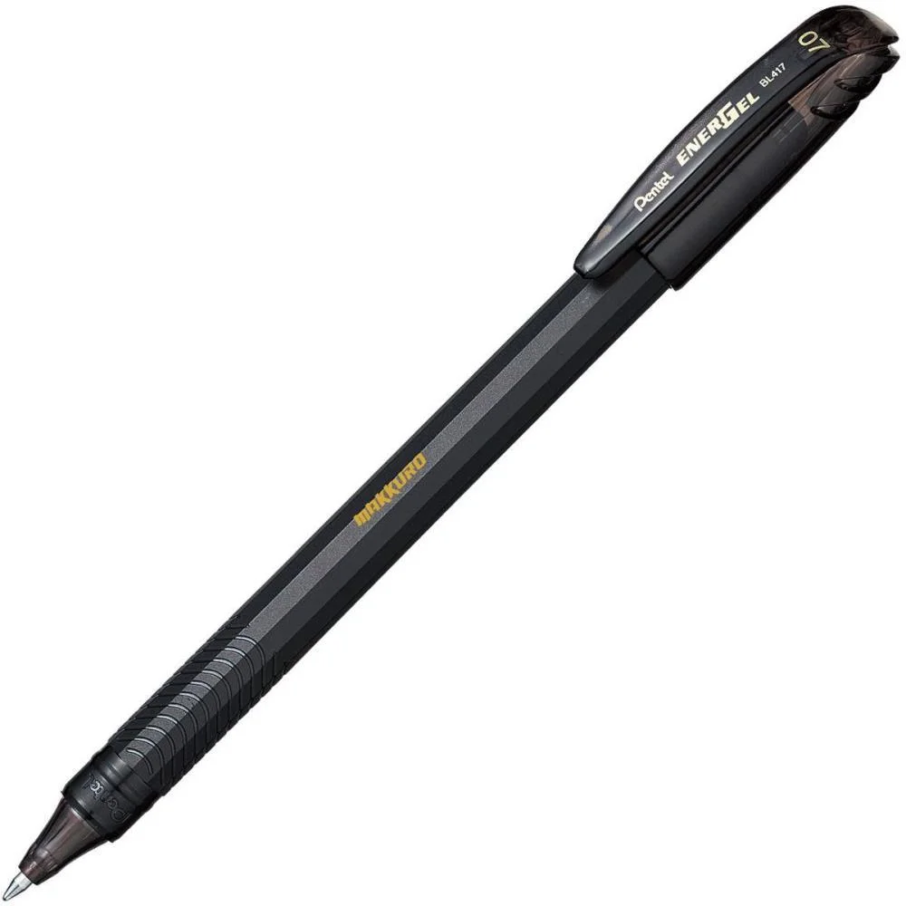 Caneta Gel Energel Makkuro 0,7 Preta Pentel (Cx.c/12) - imagem 3